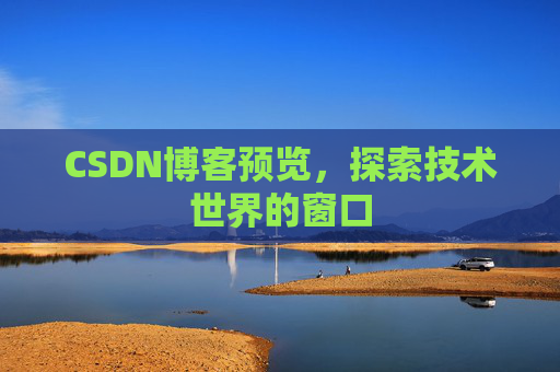 CSDN博客预览，探索技术世界的窗口